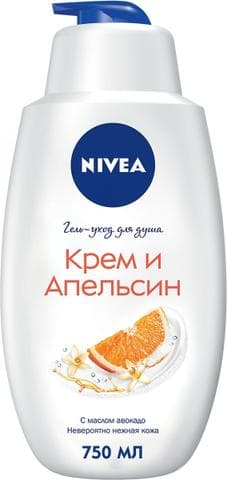 Гель для душа Nivea Крем и Апельсин