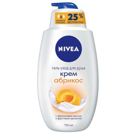 Гель для душа Nivea Крем и абрикос