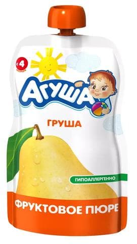 Детское пюре "Агуша", груша