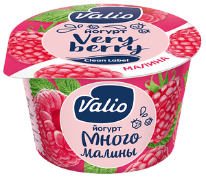 Йогурт Valio Clean Label с малиной