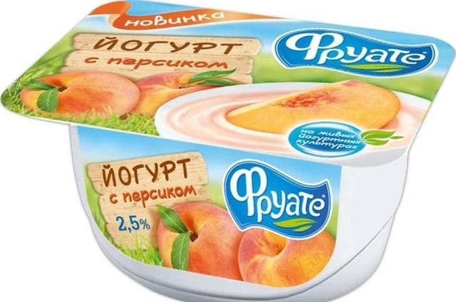 Йогурт Фруате с персиком 2,5%