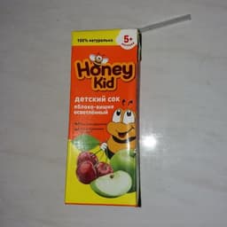 Honey Kid детский сок яблоко-вишня осветлённый