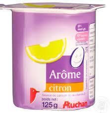 Йогурт Auchan Arome, лимонный