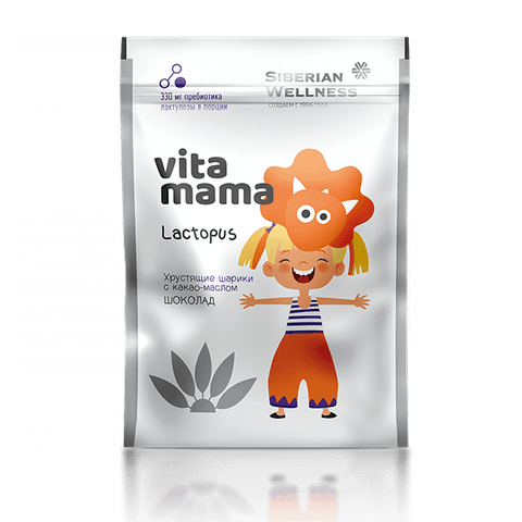 Хрустящие шарики Lactopus Vitamama (шоколад) SW