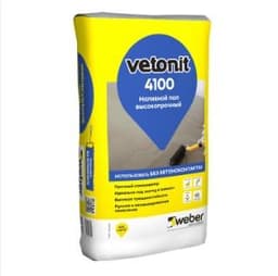 Высокопрочный наливной пол WEBER VETONIT 4100