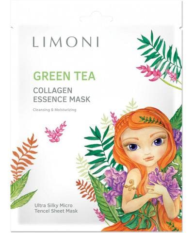 Маска для лица Limoni Green Tea Collagen