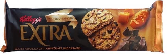 Печенье KELLOGG'S Extra Гранола Шоколад/Карамель
