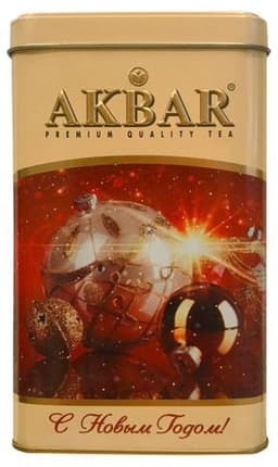 Akbar Gold Новогодний крупнолистовой банка 150 г