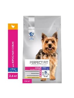 Сухой полнорационный корм PERFECT FIT с курицей