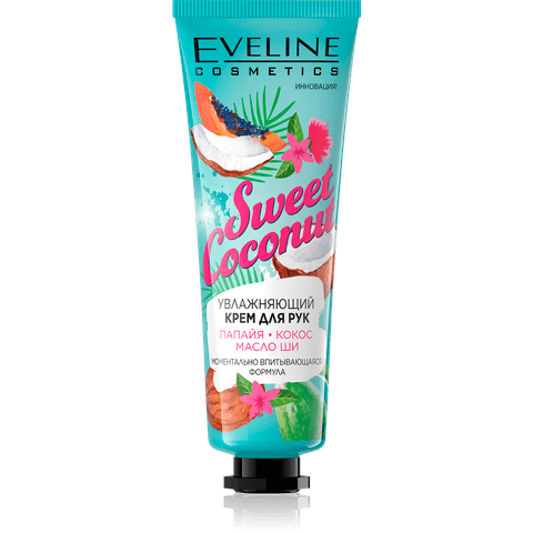 Крем Для рук Eveline Cosmetics Sweet Coconut увлажняющий
