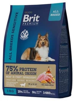 Brit Premium Dog Sensitive с ягненком и индейкой