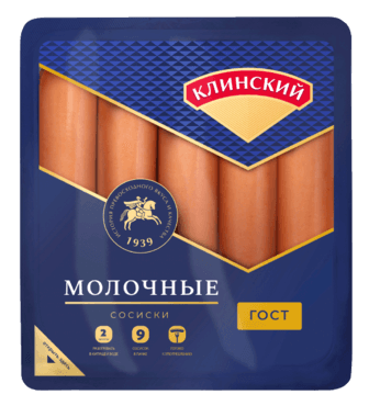 Сосиски "Молочные" Клинский