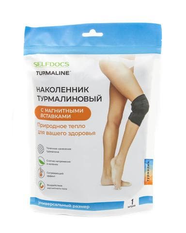 Наколенник SELFDOCS турмалиновый с магнитными вста