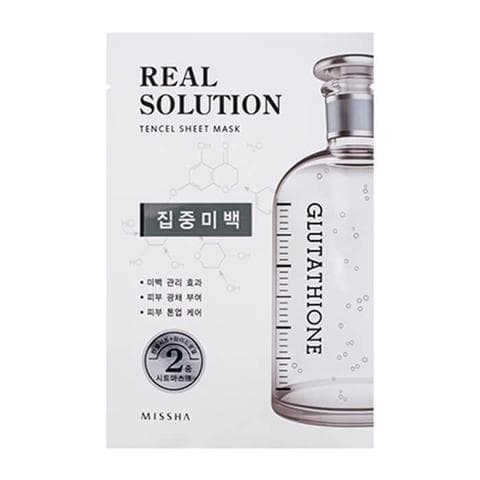 Тканевая маска Missha Real Solution Tencel Essential Sheet Mask - Glutat