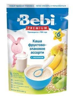 "Bebi Premium"  Фруктово-злаковое ассорти