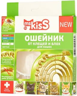 Ошейник отт клещей и блох для кошек "ms kiss"