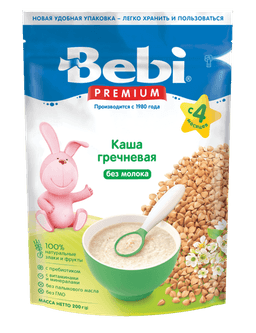 Bebi Premium безмолочная каша Гречневая