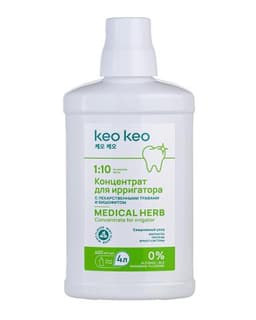 Концентрат для ирригатора Кео Кео с лечебными травами и Бишофитом со вкусом Мяты