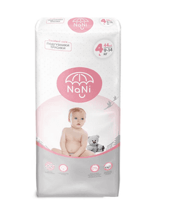 Подгузники-трусики Nani 4L 9-14кг 44шт