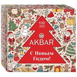 Чай Akbar "Классическая серия" Новогодний 100 пак