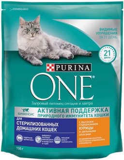 Purina one для стерилизованных домашних кошек