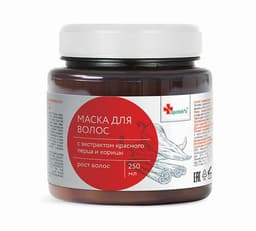 Маска для волос APOTEK`S с экстрактом красного перца и корицы
