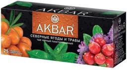 Чай черный Akbar Северные Ягоды и Травы, 25 пак