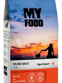 MYFOOD FELINE ADULT MULTI CAT LAMB & RICE 1,5кг