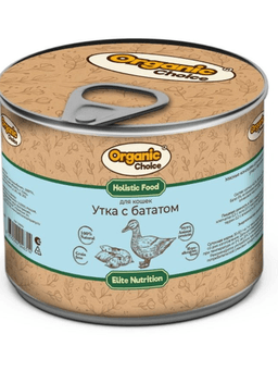 Organic Сhoice корм для кошек с уткой и бататом