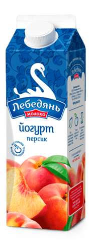 Йогурт персик "ЛебедяньМолоко"