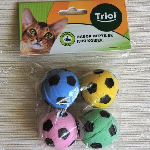 Набор игрушек Triol для кошек "Мяч ЗЕФ"