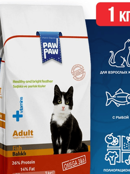 Pawpaw Adult Cat Food with Fish для кошек с рыбой