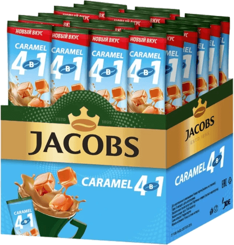 Jacobs 4в1 Caramel с карамельным вкусом