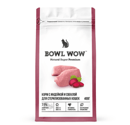 BOWL WOW сухой корм для стерилизованных кошек