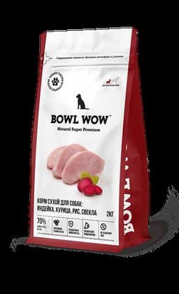 Корм Bowl Wow для собак с индейкой и свеклой