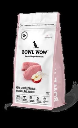 Bowl Wow Корм Для Собак Средних Пород С Яблоком