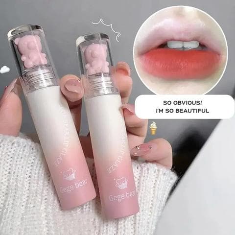 Блеск для губ Cute bear Long lasting lip glaze