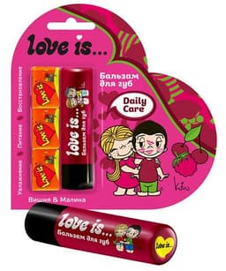 Бальзам для губ Галант Косметик Love is... Вишня и малина + жевательная резинка