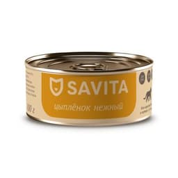 Savita консервы для кошек и котят Нежный цыпленок.