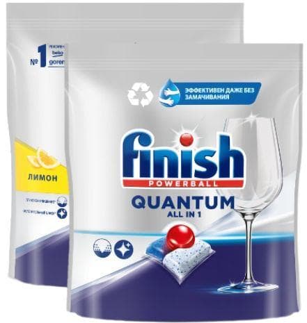 Капсулы для посудомоечной машины Finish Quantum