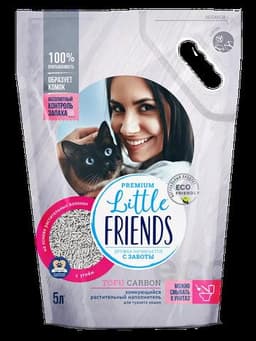 Наполнитель для лотка Little Friends Tofu Carbon