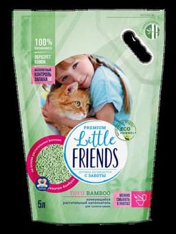Наполнитель для лотка Little Friends Tofu Bamboo