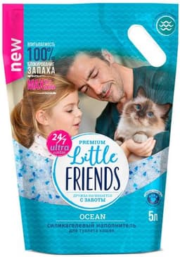 Силикагелевый наполнитель Little Friends Ocean
