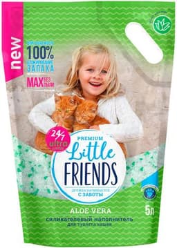 Наполнитель силикагелевый Little Friends Aloe Vera
