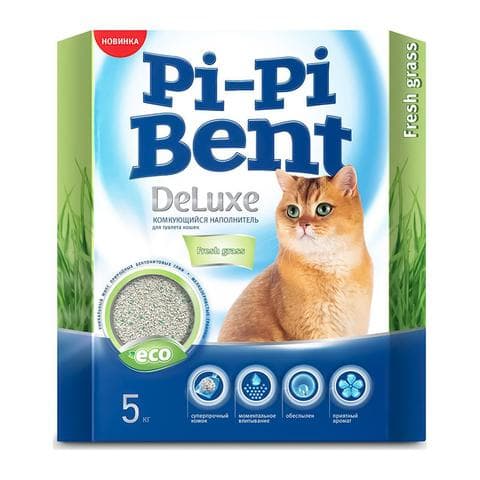 Наполнитель Pi-Pi Bent DeLuxe Fresh grass