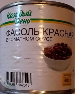 Фасоль красная в томатном соусе