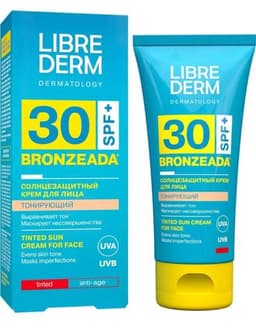 BRONZEADA Тонирующий солнцезащитный крем SPF30 Librederm 