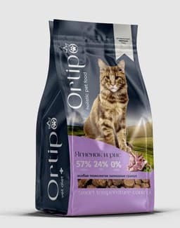 Корм Ortipo для крупных кошек холистик с ягненком