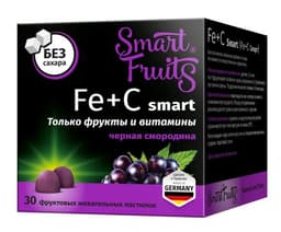 Фруктовые пастилки Smart Fruits Fe+C Smart