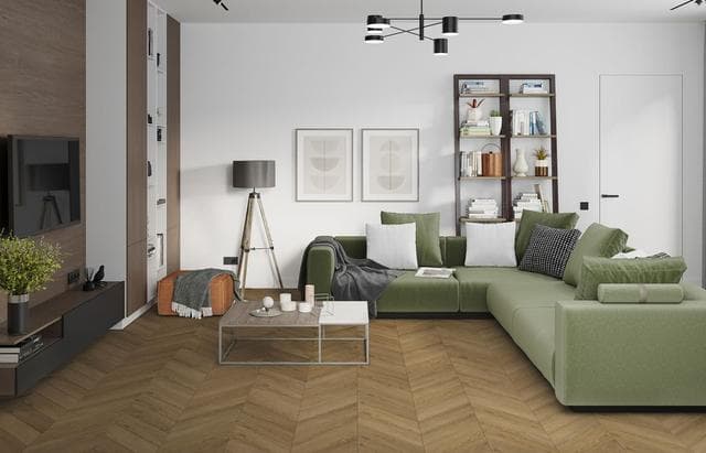 LVT плитка DAMY FLOOR Chevron Лувр